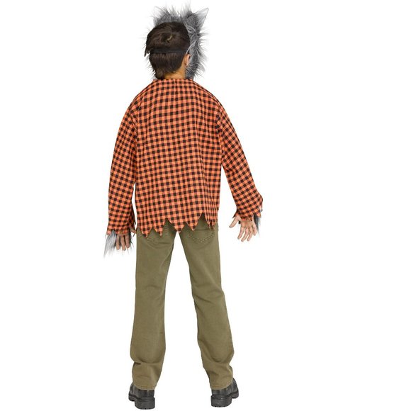 Boys Child RAGING WEREWOLF Bid Bad Wolf Costume Size M 8/10 L 12/14 NWT Mask - Picture 2 of 3